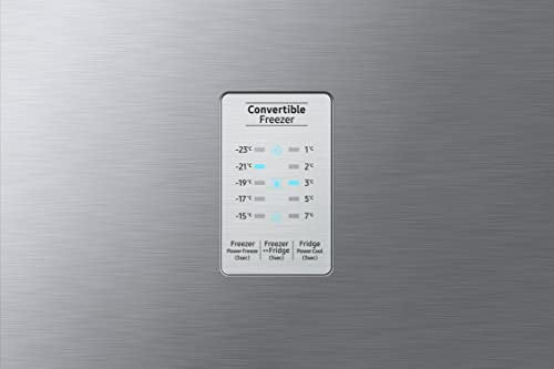 Samsung 236L 2 Star Inverter Frost-Free Convertible 3 In 1 Double Door Refrigerator Appliance (RT28C3832S8/HL,Elegant Inox), Base Stand Drawer 