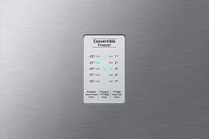 Samsung 236L 2 Star Inverter Frost-Free Convertible 3 In 1 Double Door Refrigerator Appliance (RT28C3832S8/HL,Elegant Inox), Base Stand Drawer 
