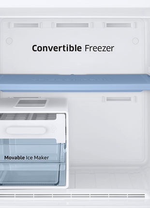 Samsung 236L 2 Star Inverter Frost-Free Convertible 3 In 1 Double Door Refrigerator Appliance (RT28C3832S8/HL,Elegant Inox), Base Stand Drawer 