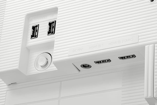 Samsung 32" (80cm) M5 Smart Monitor with Smart TV Experience|FHD 1920 x 1080|Screen Mirroring TV Plus|Speakers|Adaptive Sound|Wi-Fi|HDMI|Bluetooth|LS32FM501EWXXL|White 