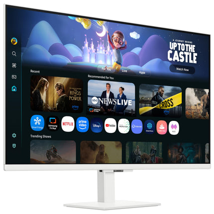 Samsung 32" (80cm) M5 Smart Monitor with Smart TV Experience|FHD 1920 x 1080|Screen Mirroring TV Plus|Speakers|Adaptive Sound|Wi-Fi|HDMI|Bluetooth|LS32FM501EWXXL|White 