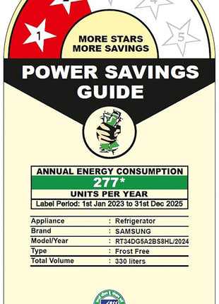 Samsung 330 L, 2 Star, Convertible 5-in-1, Digital Inverter, Frost Free Double Door, WiFi Enabled Bespoke AI Refrigerator (RT34DG5A2BS8HL, Elegant Inox, Silver) 