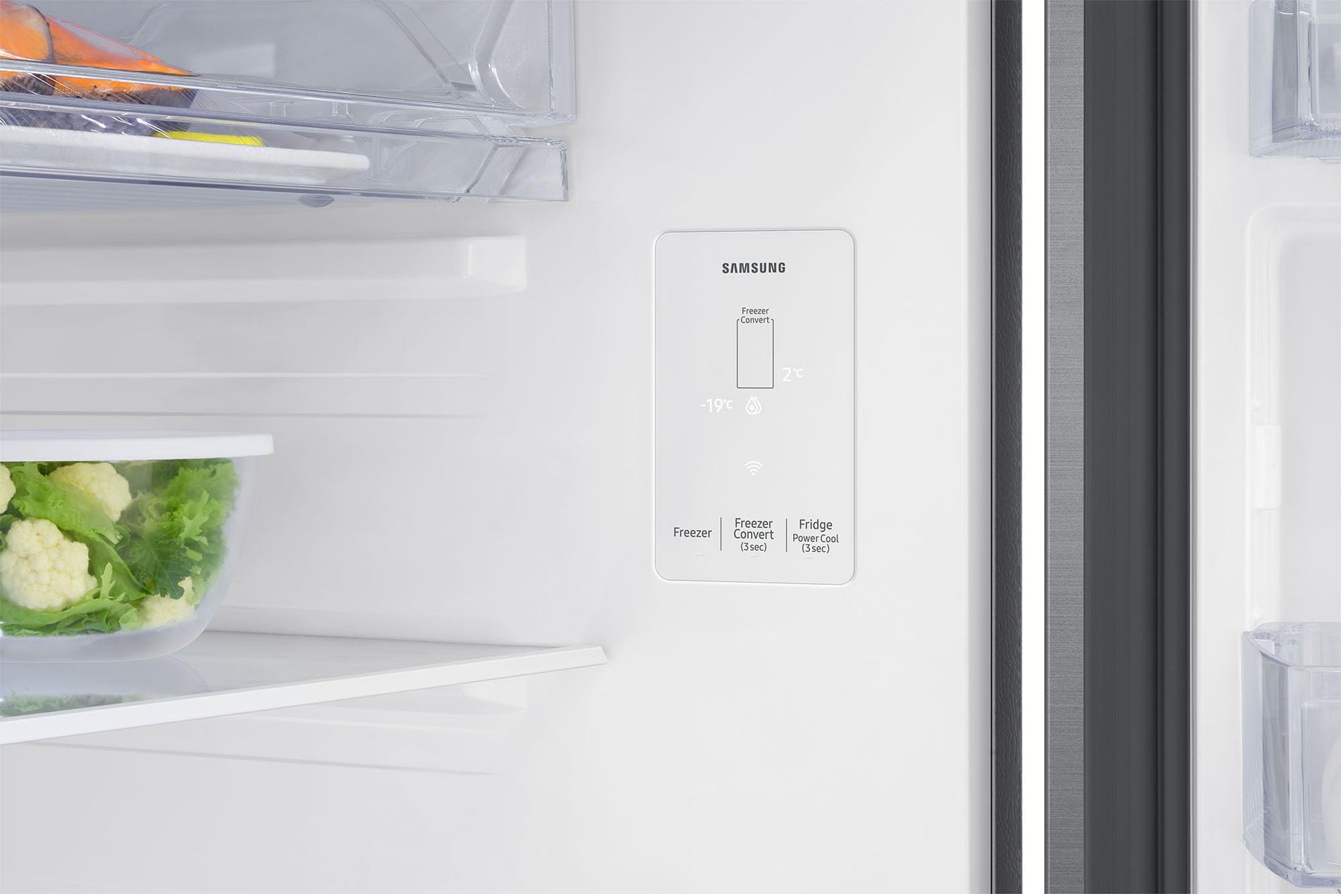 Samsung 330 L, 2 Star, Convertible 5-in-1, Digital Inverter, Frost Free Double Door, WiFi Enabled Bespoke AI Refrigerator (RT34DG5A2BS8HL, Elegant Inox, Silver) 