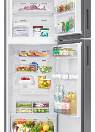 Samsung 330 L, 2 Star, Convertible 5-in-1, Digital Inverter, Frost Free Double Door, WiFi Enabled Bespoke AI Refrigerator (RT34DG5A2BS8HL, Elegant Inox, Silver) 