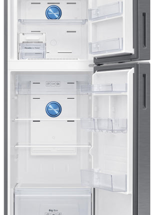 Samsung 330 L, 2 Star, Convertible 5-in-1, Digital Inverter, Frost Free Double Door, WiFi Enabled Bespoke AI Refrigerator (RT34DG5A2BS8HL, Elegant Inox, Silver) 