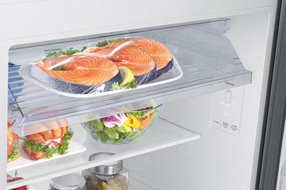 Samsung 396 L, 2 Star, Convertible 5-in-1, Digital Inverter, Frost Free Double Door, Bespoke AI WiFi Enabled Refrigerator (RT41DG6A2BSLHL, Silver, Real Steel) 