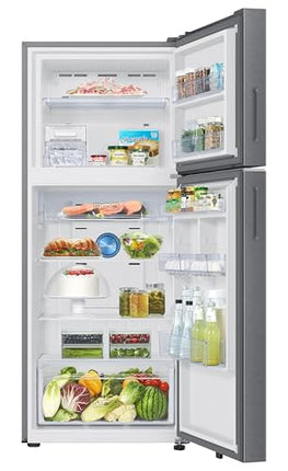 Samsung 396 L, 2 Star, Convertible 5-in-1, Digital Inverter, Frost Free Double Door, Bespoke AI WiFi Enabled Refrigerator (RT41DG6A2BSLHL, Silver, Real Steel) 