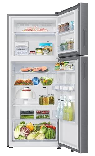 Samsung 396 L, 2 Star, Convertible 5-in-1, Digital Inverter, Frost Free Double Door, Bespoke AI WiFi Enabled Refrigerator (RT41DG6A2BSLHL, Silver, Real Steel) 