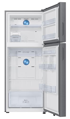 Samsung 396 L, 2 Star, Convertible 5-in-1, Digital Inverter, Frost Free Double Door, Bespoke AI WiFi Enabled Refrigerator (RT41DG6A2BSLHL, Silver, Real Steel) 