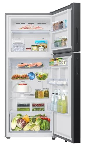 Samsung 396 L, 3 Star, Convertible 5-in-1, Digital Inverter, Frost Free Double Door, Bespoke AI WiFi Enabled Refrigerator (RT41DG6A4DB1HL, Black Matte/Black DOI) 