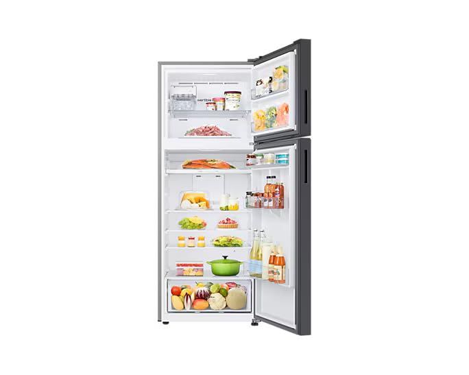 Samsung 465 Litres 1 Star Frost Free Double Door Smart Wifi Enabled Refrigerator with AI Energy Mode (RT51DB682A22TL, Black Glass) 