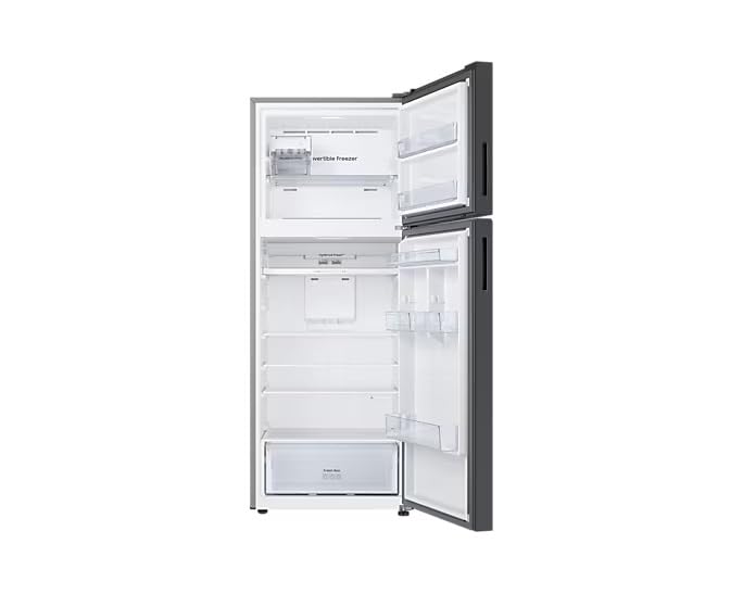 Samsung 465 Litres 1 Star Frost Free Double Door Smart Wifi Enabled Refrigerator with AI Energy Mode (RT51DB682A22TL, Black Glass) 