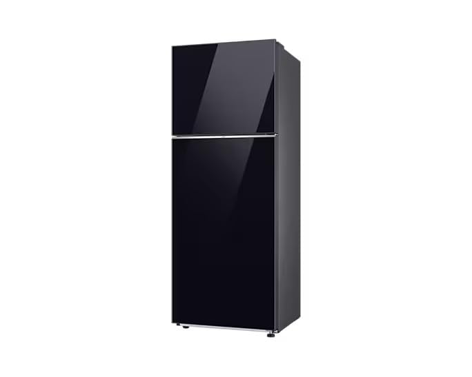 Samsung 465 Litres 1 Star Frost Free Double Door Smart Wifi Enabled Refrigerator with AI Energy Mode (RT51DB682A22TL, Black Glass) 