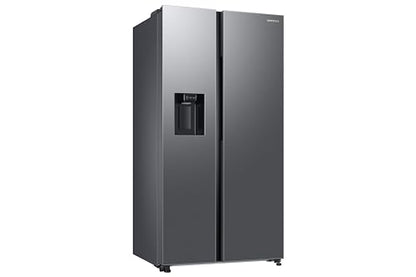 Samsung 633 L, 3 Star, Frost Free, Double Door, Convertible 5-in-1 Digital Inverter, Side By Side Refrigerator with AI, WiFi & Water & Ice Dispenser (RS78CG8543S9HL, Silver, Refined Inox) 