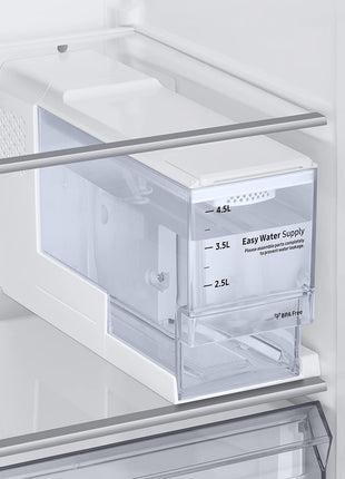 Samsung 633 L, 3 Star, Frost Free, Double Door, Convertible 5-in-1 Digital Inverter, Side By Side Refrigerator with AI, WiFi & Water & Ice Dispenser (RS78CG8543S9HL, Silver, Refined Inox) 