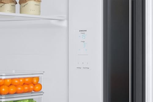 Samsung 653 L, 3 Star, Frost Free, Double Door, Convertible 5-in-1 Digital Inverter, Side By Side AI Enabled Smart Refrigerator with WiFi (RS76CG8003B1HL, Black Matte/Black DOI) 