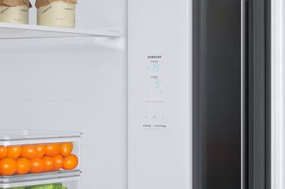 Samsung 653 L, 3 Star, Frost Free, Double Door, Convertible 5-in-1 Digital Inverter, Side By Side AI Enabled Smart Refrigerator with WiFi (RS76CG8003B1HL, Black Matte/Black DOI) 