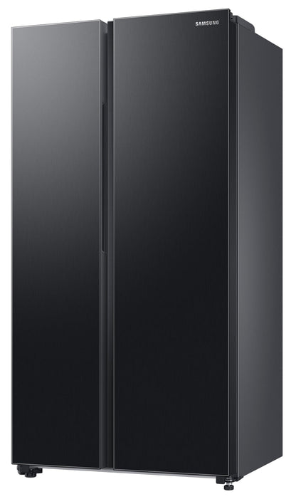 Samsung 653 L, 3 Star, Frost Free, Double Door, Convertible 5-in-1 Digital Inverter, Side By Side AI Enabled Smart Refrigerator with WiFi (RS76CG8003B1HL, Black Matte/Black DOI) 