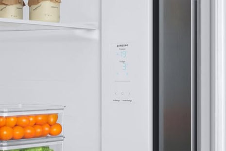 Samsung 653 L, 3 Star, Frost Free, Double Door, Convertible 5-in-1 Digital Inverter, Side By Side AI Enabled Smart Refrigerator with WiFi (RS76CG8003S9HL, Silver, Refined Inox, 2025 Model) 