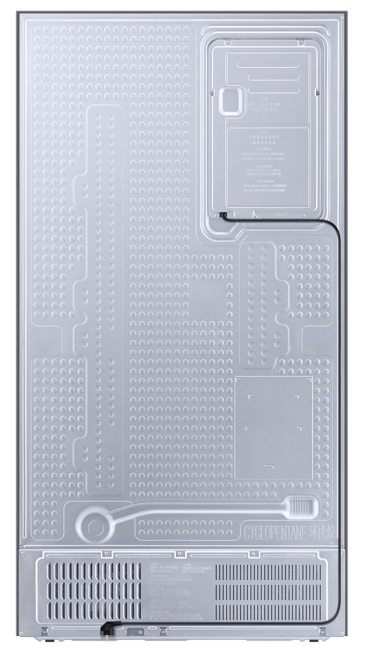 Samsung 653 L, 3 Star, Frost Free, Double Door, Convertible 5-in-1 Digital Inverter, Side By Side AI Enabled Smart Refrigerator with WiFi (RS76CG8003S9HL, Silver, Refined Inox, 2025 Model) 