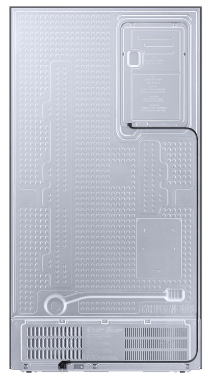 Samsung 653 L, 3 Star, Frost Free, Double Door, Convertible 5-in-1 Digital Inverter, Side By Side AI Enabled Smart Refrigerator with WiFi (RS76CG8003S9HL, Silver, Refined Inox, 2025 Model) 