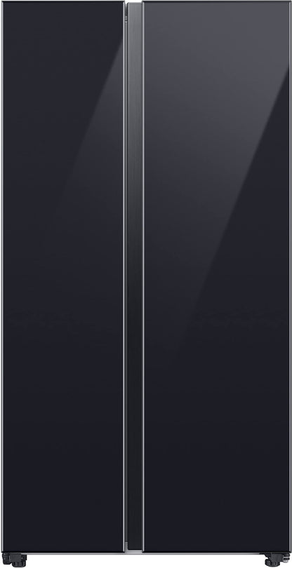 Samsung 653L Convertible 5 In 1 Digital Inverter Side by Side Refrigerator Appliance, (RS76CB811333HL, Glam Deep Charcoal) 