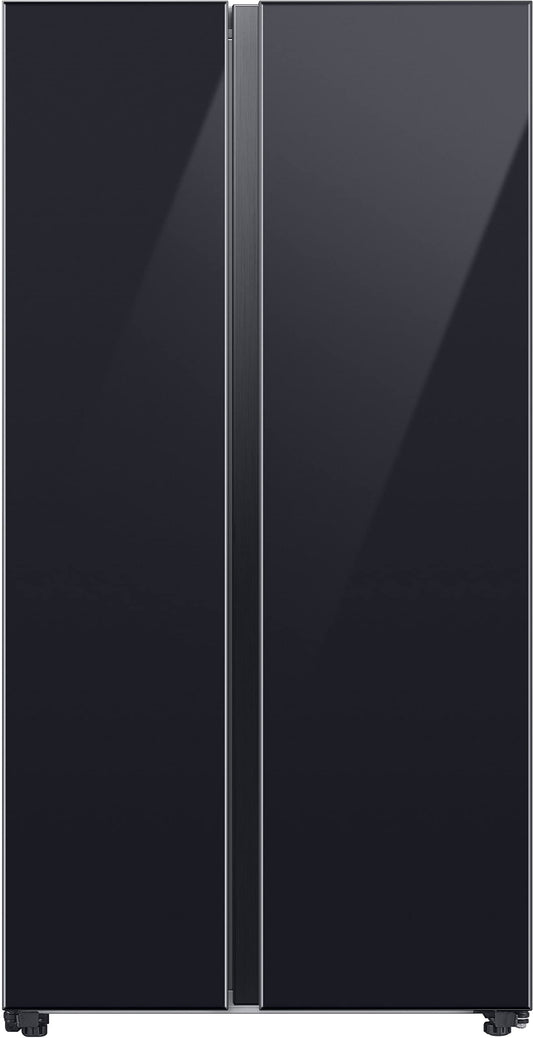 Samsung 653L Convertible 5 In 1 Digital Inverter Side by Side Refrigerator Appliance, (RS76CB811333HL, Glam Deep Charcoal) 