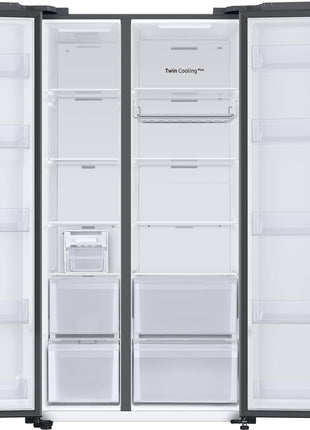 Samsung 653L Convertible 5 In 1 Digital Inverter Side by Side Refrigerator Appliance, (RS76CB811333HL, Glam Deep Charcoal) 