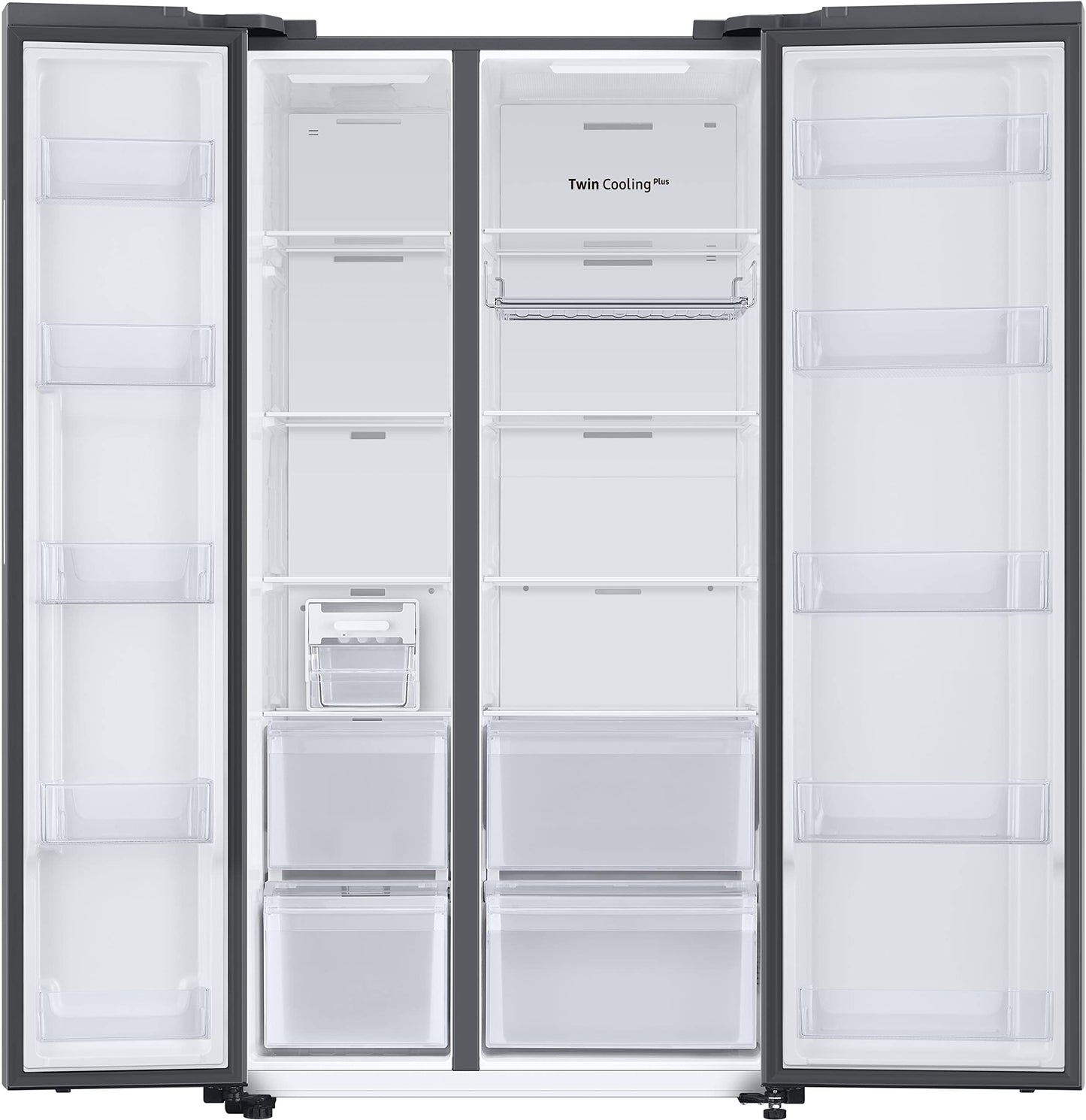 Samsung 653L Convertible 5 In 1 Digital Inverter Side by Side Refrigerator Appliance, (RS76CB811333HL, Glam Deep Charcoal) 
