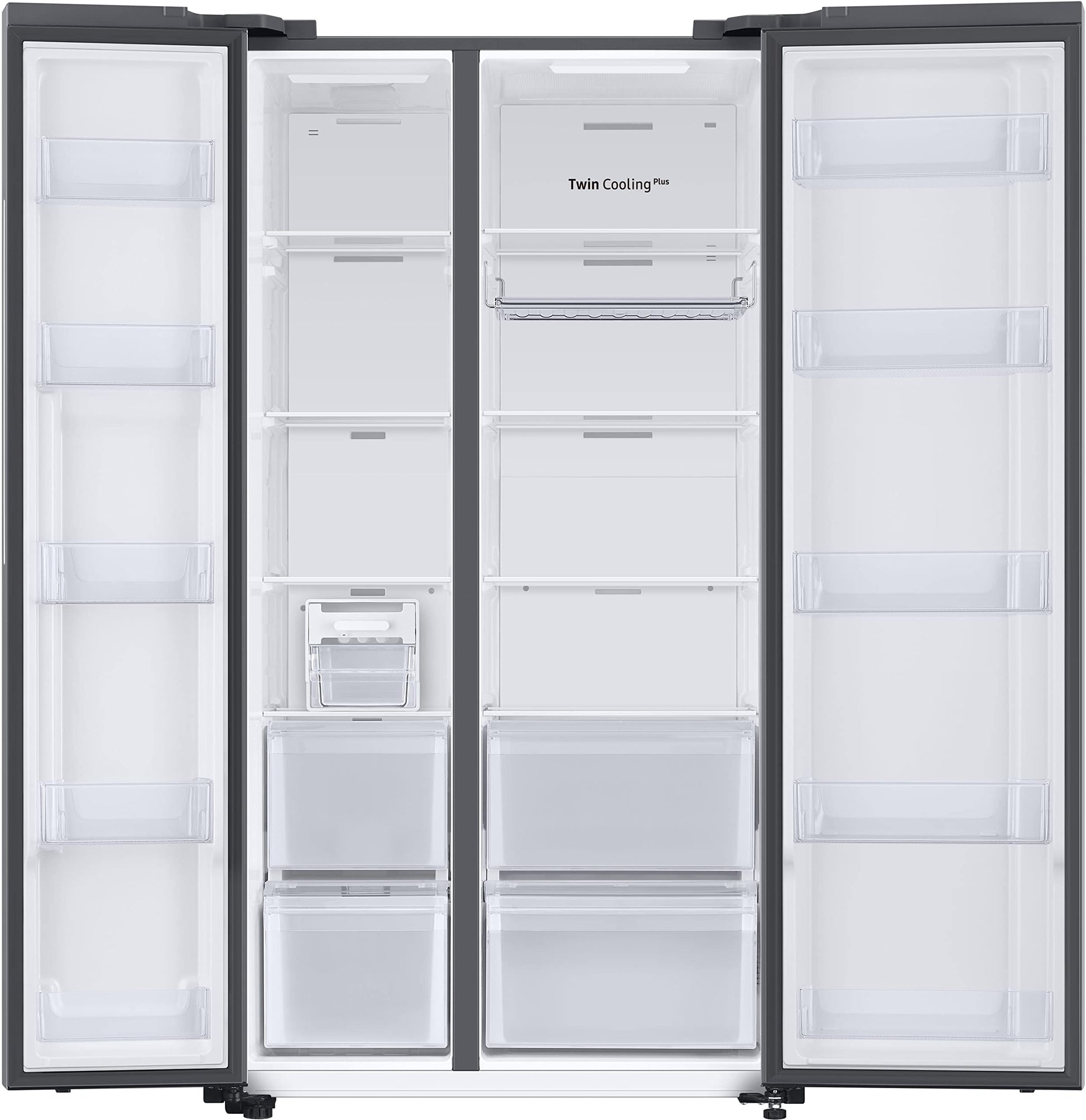Samsung 653L Convertible 5 In 1 Digital Inverter Side by Side Refrigerator Appliance, (RS76CB811333HL, Glam Deep Charcoal) 