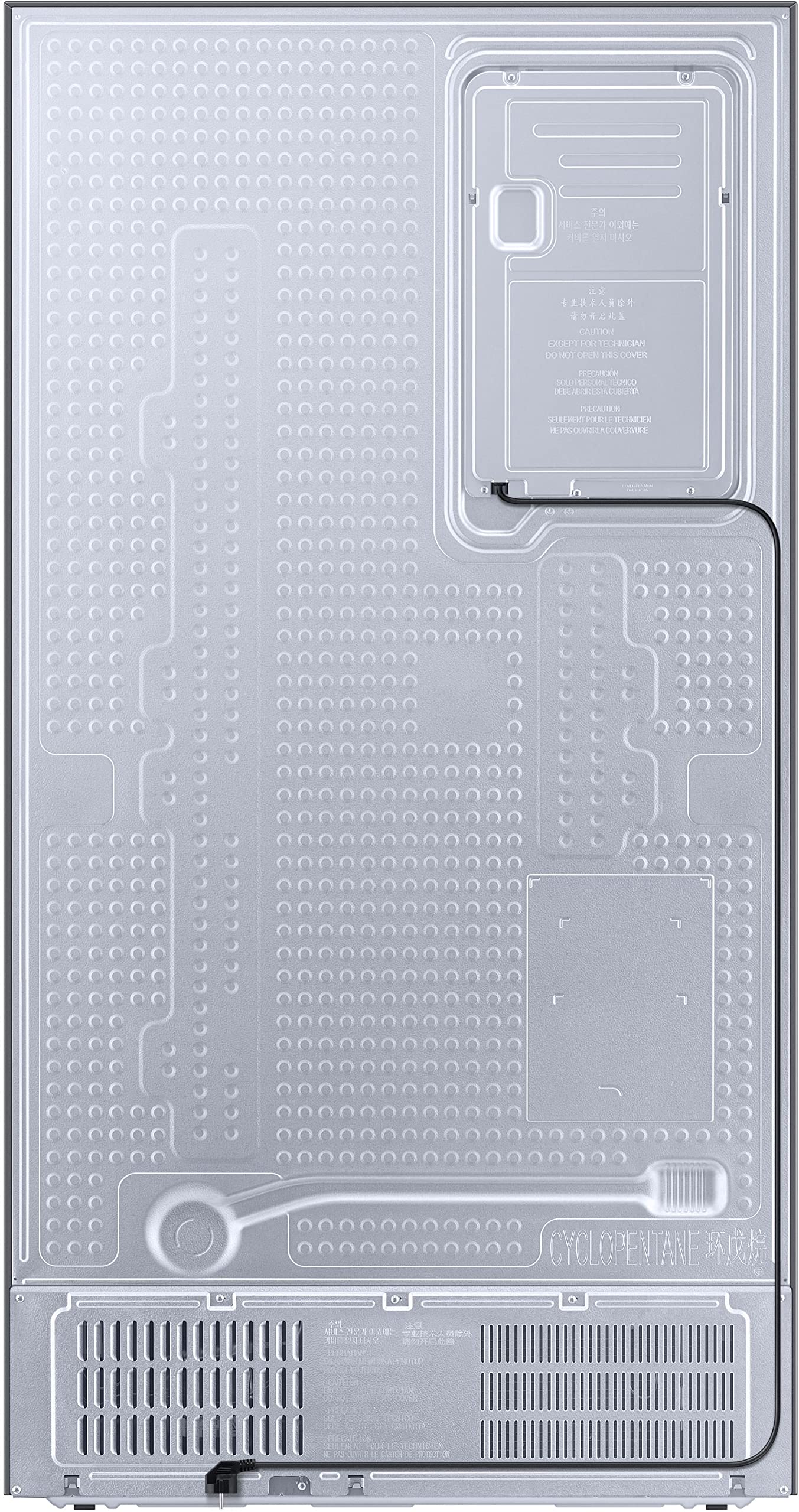 Samsung 653L Convertible 5 In 1 Digital Inverter Side by Side Refrigerator Appliance, (RS76CB811333HL, Glam Deep Charcoal) 
