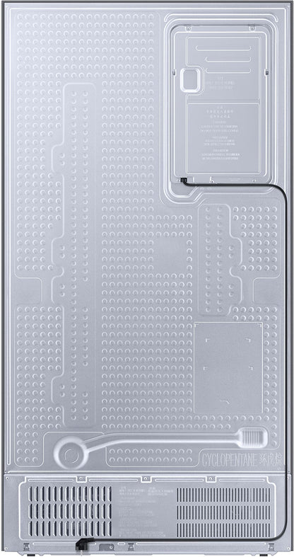 Samsung 653L Convertible 5 In 1 Digital Inverter Side by Side Refrigerator Appliance, (RS76CB811333HL, Glam Deep Charcoal) 