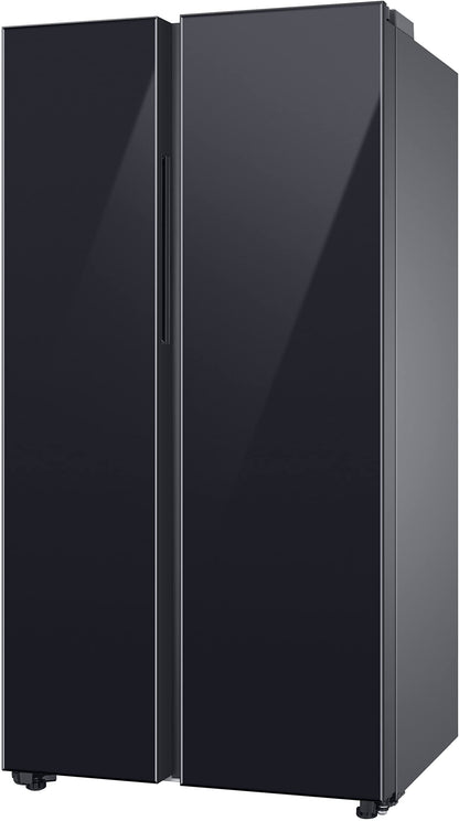 Samsung 653L Convertible 5 In 1 Digital Inverter Side by Side Refrigerator Appliance, (RS76CB811333HL, Glam Deep Charcoal) 