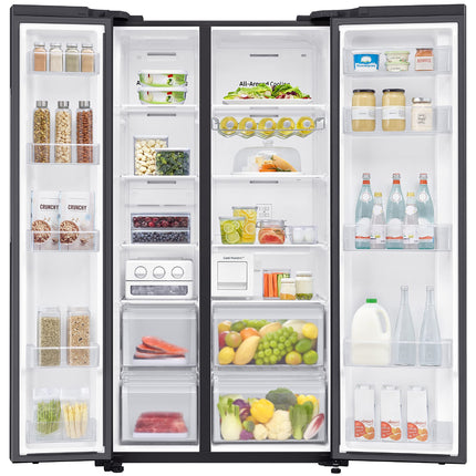 Samsung 692 L Inverter Frost-Free Side-by-Side Refrigerator (RS72A50K1B4/TL) 