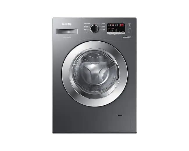 Samsung 7 KG Front Load washing machine, EcoBubble, DIT Motor, Hygiene Steam, WW70R22EK0X 