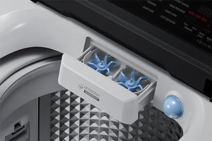 Samsung 7 kg, 5 star, Eco Bubble Technology with Super Speed, Soft Closing Door, Fully-Automatic Top Load Washing Machine (WA70BG4545BGTL, Light Gray) 