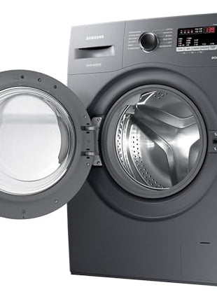 Samsung 7 kg, 5 star, EcoBubble Technology, Hygiene Steam with Inbuilt Heater, Digital Inverter, Fully-Automatic Front Load Washing Machine (WW70R22EK0X/TL, INOX GRAY) 