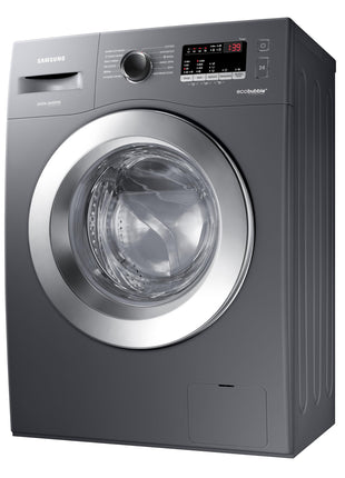 Samsung 7 kg, 5 star, EcoBubble Technology, Hygiene Steam with Inbuilt Heater, Digital Inverter, Fully-Automatic Front Load Washing Machine (WW70R22EK0X/TL, INOX GRAY) 