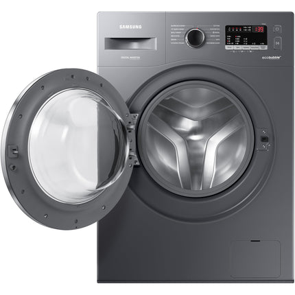 Samsung 7 kg, 5 star, EcoBubble Technology, Hygiene Steam with Inbuilt Heater, Digital Inverter, Fully-Automatic Front Load Washing Machine (WW70R22EK0X/TL, INOX GRAY) 