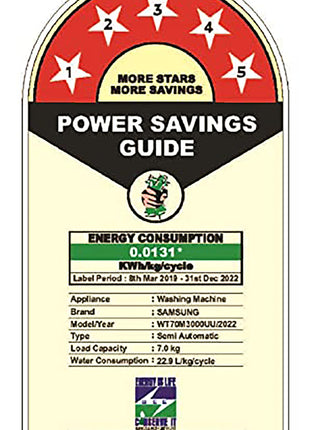 Samsung 7 kg, 5 star, Semi-Automatic Washing Machine (WT70M3000UU/TL, Air Turbo Drying, LIGHT GRAY) 