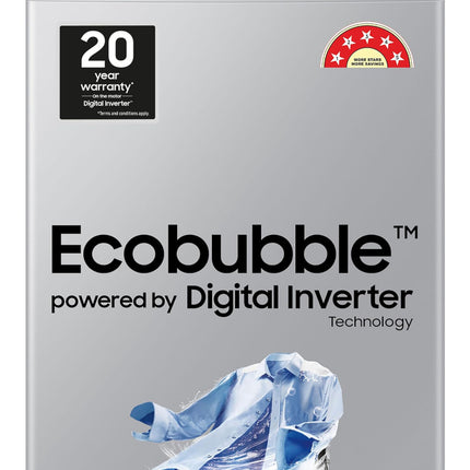 Samsung 7 kg, Eco Bubble Techn, Digital Inverter Motor, Soft Closing Door, Fully-Automatic Top Load Washing Machine (WA70BG4441YYTL, Lavender Gray) 