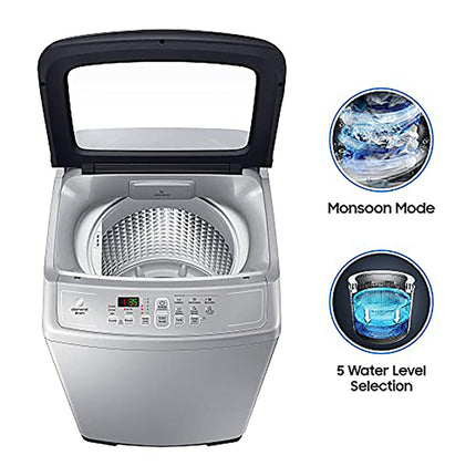 Samsung 7 kg, Fully-Automatic Top Load Washing Machine (WA70A4002GS/TL, Imperial Silver) 