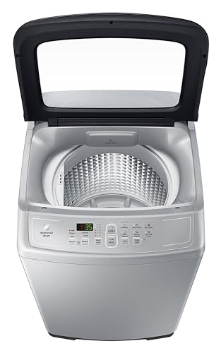 Samsung 7 kg, Fully-Automatic Top Load Washing Machine with Diamond Drum (WA70A4002GS/TL, Imperial Silver) 