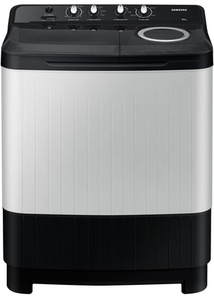 Samsung 8.5 kg, 5 star, Semi-Automatic Washing Machine (WT85C4200GG/TL, Air Turbo Drying, LIGHT GRAY) 