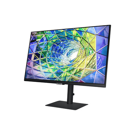 Samsung 8 Series 68.4 cm (27 inch) 4K UHD (3840x2160) Computer Monitor, IPS Panel, USB-C, HDR10 (1 Billion Colors), Height Adjustable Stand, Energy Star, Intelligent Eye Care LS27A800UJWXXL (Black) 