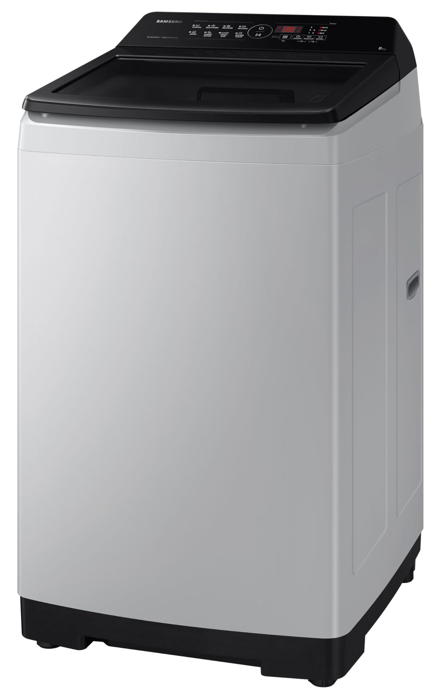 Samsung 8 kg, 5 star, Eco Bubble Tech, Digital Inverter Motor, Soft Closing Door, Fully-Automatic Top Load Washing Machine (WA80BG4441BGTL, Light Gray) 