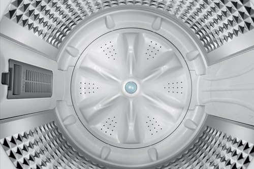 Samsung 8 kg, 5 star, Eco Bubble Tech, Digital Inverter Motor, Soft Closing Door, Fully-Automatic Top Load Washing Machine (WA80BG4441BGTL, Light Gray) 