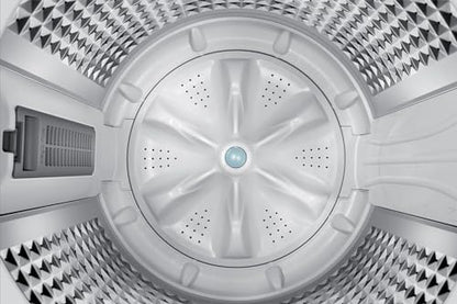 Samsung 8 kg, 5 star, Eco Bubble Tech, Digital Inverter Motor, Soft Closing Door, Fully-Automatic Top Load Washing Machine (WA80BG4441BGTL, Light Gray) 