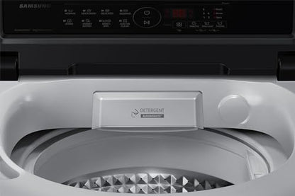Samsung 8 kg, 5 star, Eco Bubble Tech, Digital Inverter Motor, Soft Closing Door, Fully-Automatic Top Load Washing Machine (WA80BG4441BGTL, Light Gray) 
