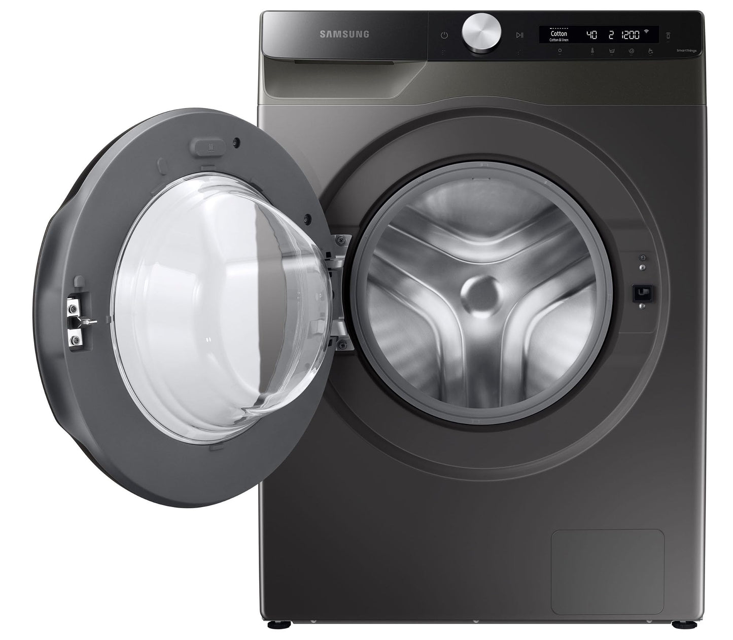 Samsung 8 kg, 5 star, Eco Bubble Technology, AI Control, Wi-Fi, Digital Inverter, Motor, Fully-Automatic Front Load Washing Machine (WW80T504DAX1TL, Hygiene Steam, Inox) 